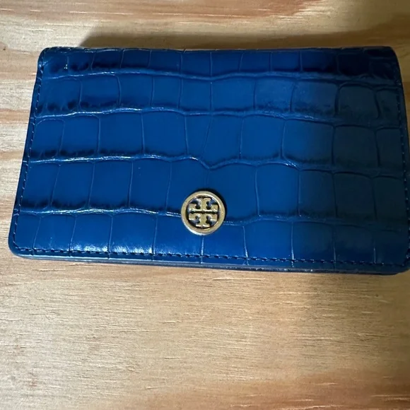 Tory Burch Blue Leather Wallet - Picture 4 of 12